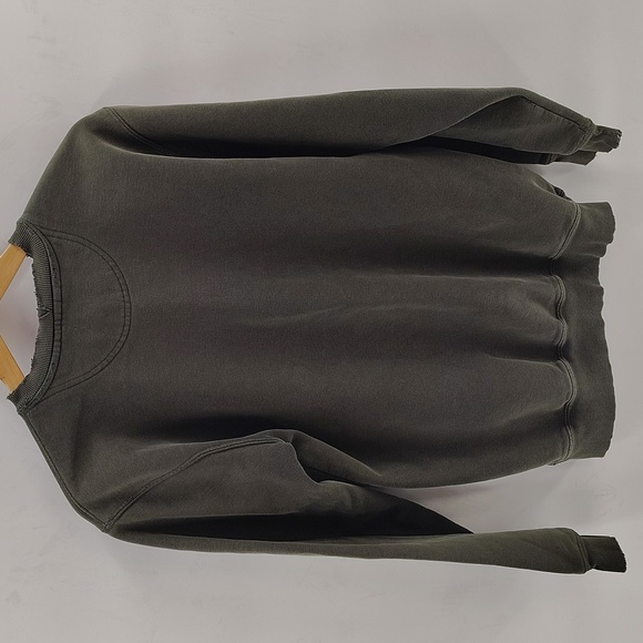 Carhartt Green Size Small Mens Pullover Sweatshirt Distressed Collar - Picture 10 of 11